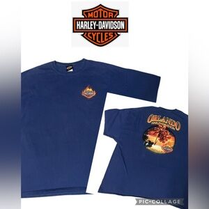 Harley-Davidson Blue Short Sleeve Tee